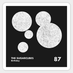 The Sugarcubes / Birthday / Minimal Artwork Design Sticker